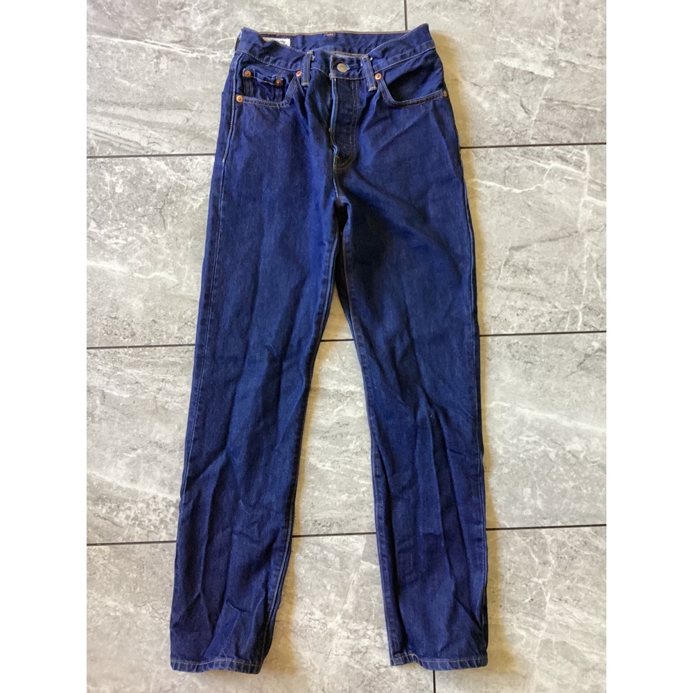 Levis Premium 501 Original Fit Dark Wash Straight Leg Jeans 12501-0378 W25 L30